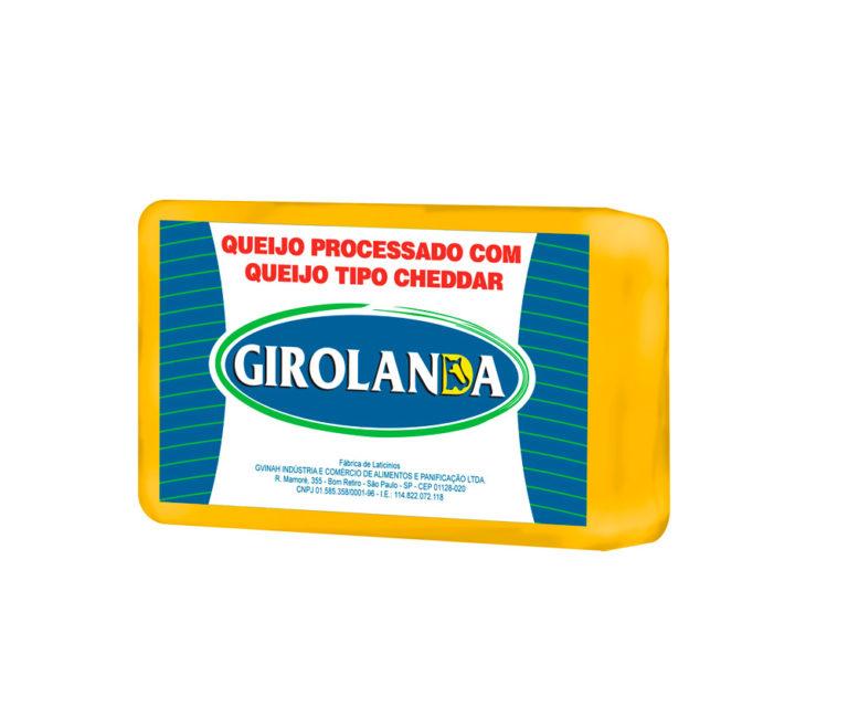 Queijo processado com Cheddar Girolanda